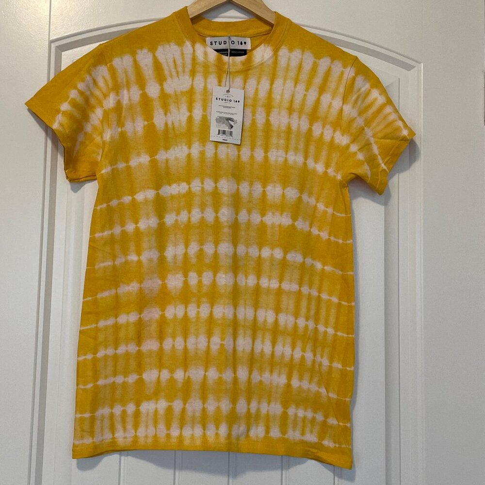 Studio 189 Hand-Batik Tie Dye Ayumi Crew Neck Short Sleeve  NWT